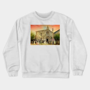 Wedding in the Collegiate Church of Santa María del Campo Crewneck Sweatshirt